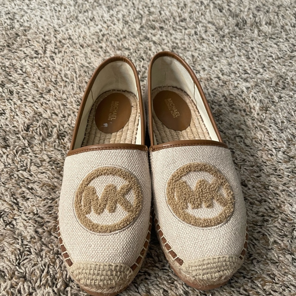 MK platform espadrilles